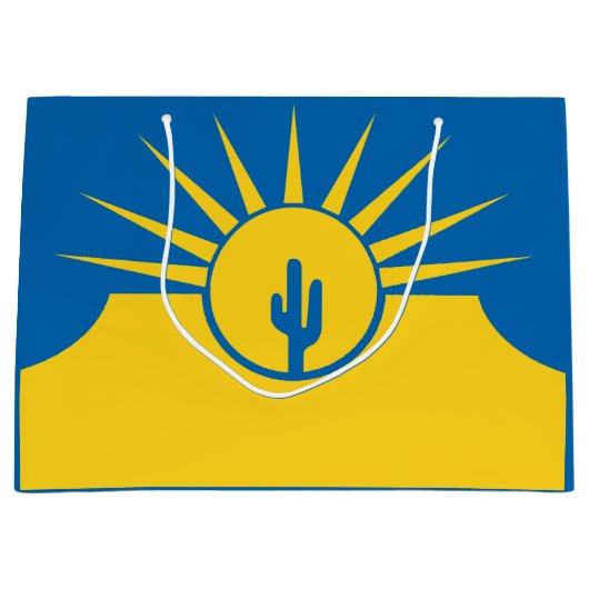 Vlag van Mesa, Arizona Large Gift Bag Groot Cadeauzakje (Voorkant)