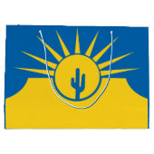 Vlag van Mesa, Arizona Large Gift Bag Groot Cadeauzakje (Achterkant)