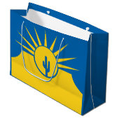 Vlag van Mesa, Arizona Large Gift Bag Groot Cadeauzakje (Voorkant Gekanteld)