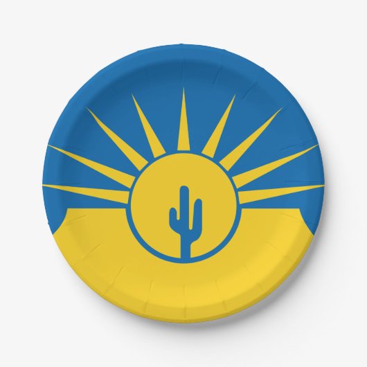 Vlag van Mesa, Arizona Paper Borden Papieren Bordje (Voorkant)