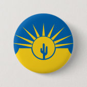 Vlag van Mesa, Arizona Pinback Button (Voorkant)