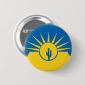 Vlag van Mesa, Arizona Pinback Button (Voorkant /achterkant)