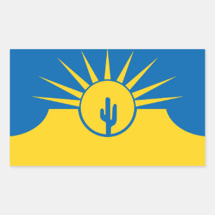 Vlag van Mesa, Arizona Rechthoekige sticker