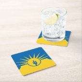 Vlag van Mesa, Arizona Square Paper Onderzetter (Insitu)