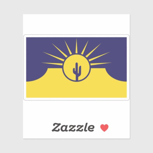 Vlag van Mesa, Arizona Sticker (Vel)