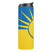 Vlag van Mesa, Arizona Thermal Tumbler Thermosbeker (Gedraaid links)