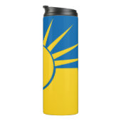 Vlag van Mesa, Arizona Thermal Tumbler Thermosbeker (Geroteerd rechts)