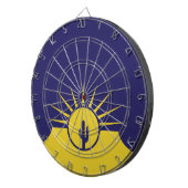 Vlag van Mesa (Arizona, VS) Dartbord (Voorkant Rechts)