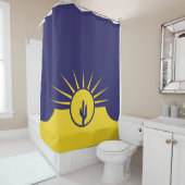 Vlag van Mesa (Arizona, VS) Douchegordijn (In situ)