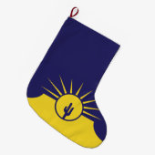 Vlag van Mesa (Arizona, VS) Grote Kerstsok (Voorkant (Hangend))