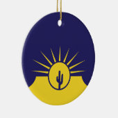 Vlag van Mesa (Arizona, VS) Keramisch Ornament (Rechts)