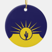Vlag van Mesa (Arizona, VS) Keramisch Ornament (Voorkant)