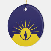 Vlag van Mesa (Arizona, VS) Keramisch Ornament (Links)