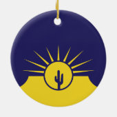 Vlag van Mesa (Arizona, VS) Keramisch Ornament (Achterkant)