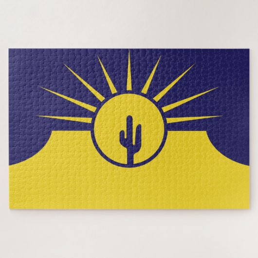 Vlag van Mesa (Arizona, VS) Legpuzzel (Horizontaal)
