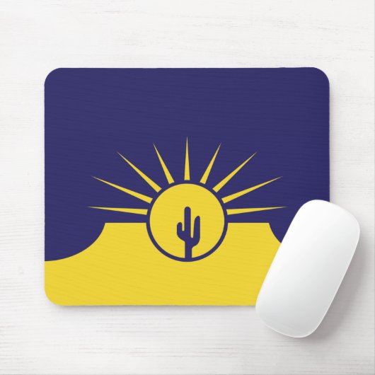 Vlag van Mesa (Arizona, VS) Muismat (Met muis)