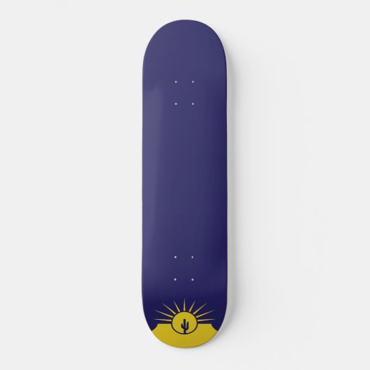 Vlag van Mesa (Arizona, VS) Persoonlijk Skateboard (Voorkant)