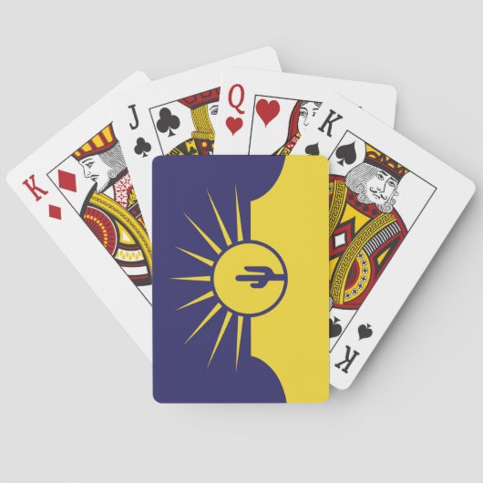 Vlag van Mesa (Arizona, VS) Pokerkaarten (Achterkant)