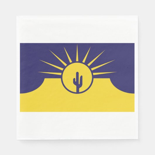 Vlag van Mesa (Arizona, VS) Servet (Voorkant)