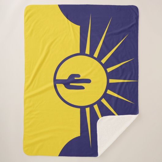 Vlag van Mesa (Arizona, VS) Sherpa Deken (Voorkant)