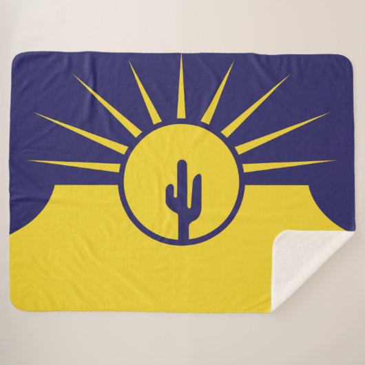 Vlag van Mesa (Arizona, VS) Sherpa Deken (Voorkant (horizontaal))