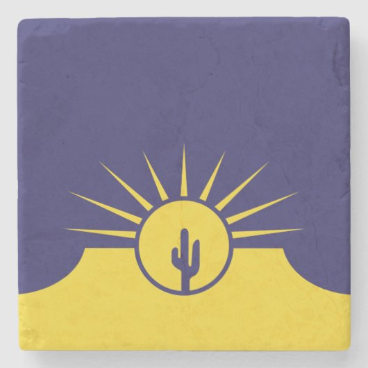 Vlag van Mesa (Arizona, VS) Stenen Onderzetter (Voorkant)