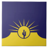 Vlag van Mesa (Arizona, VS) Tegeltje (Voorkant)