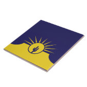 Vlag van Mesa (Arizona, VS) Tegeltje (Zijkant)