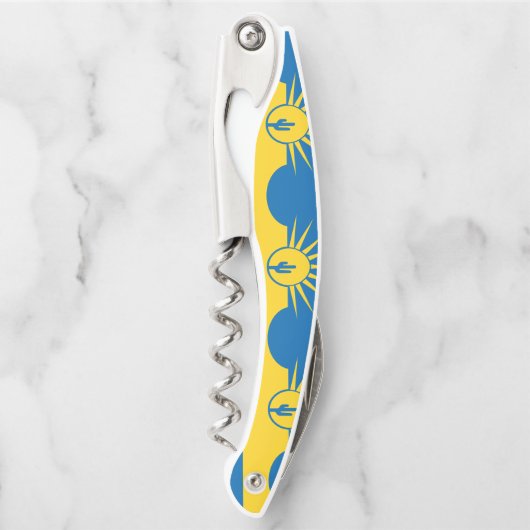 Vlag van Mesa, Arizona Waiter's Corkschroef Kurkentrekker (Voorkant)