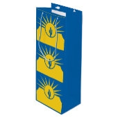 Vlag van Mesa, Arizona Wine Gift Bag Wijn Cadeautas (Voorkant Gekanteld)