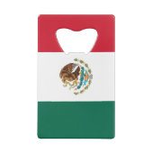 Vlag van Mexicaanse Kaart flessenopener Creditkaart Flessenopener (Achterkant)