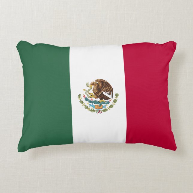 Vlag van Mexico Accent Kussen (Voorkant)