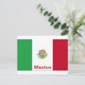 Vlag van Mexico ansichtkaart Briefkaart (Staand voorkant)