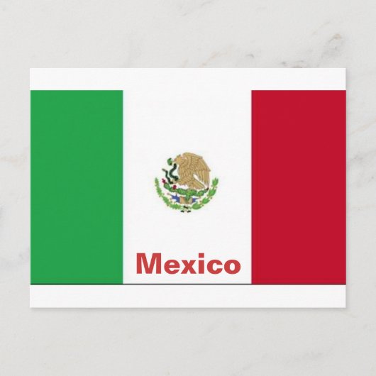 Vlag van Mexico ansichtkaart Briefkaart (Voorkant)
