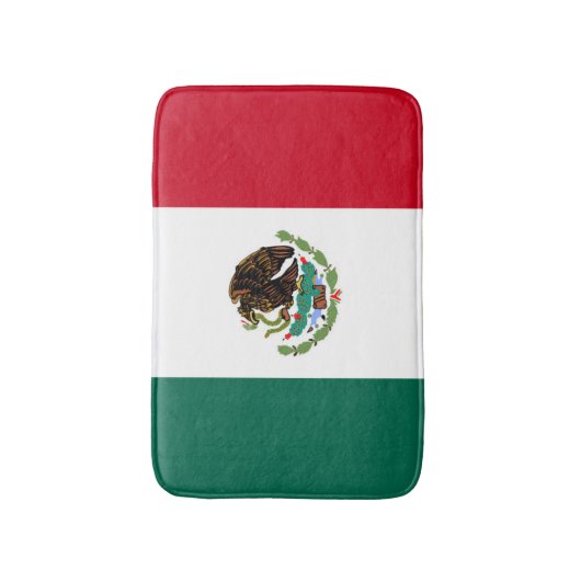 Vlag van Mexico Badmat (Voorkant Verticaal)