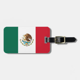 Vlag van Mexico Bagagelabel