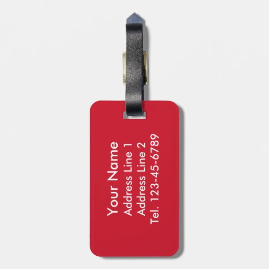 Vlag van Mexico Bagagelabel (Achterkant verticaal)