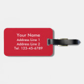 Vlag van Mexico Bagagelabel (Achterkant horizontaal)