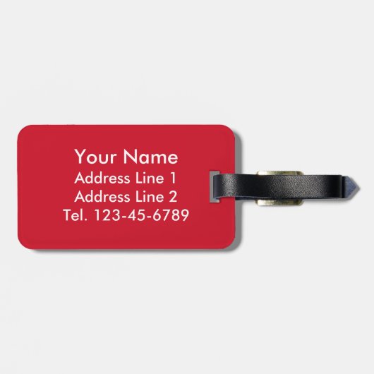 Vlag van Mexico Bagagelabel (Achterkant horizontaal)