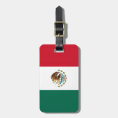 Vlag van Mexico Bagagelabel (Voorkant verticaal)