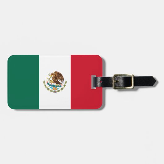 Vlag van Mexico Bagagelabel (Voorkant horizontaal)