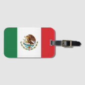 Vlag van Mexico Bagagelabel (Voorkant (horizontaal))
