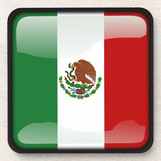 Vlag van Mexico Bier Onderzetter (Voorkant)