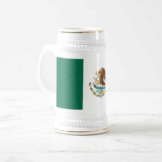 Vlag van Mexico Bierpul (Voorkant links)