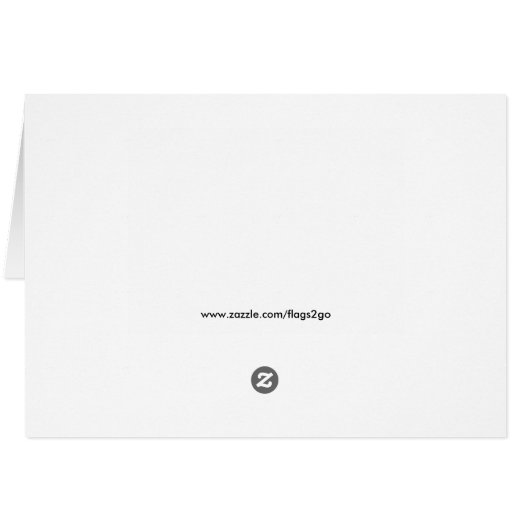 Vlag van Mexico Blank binnenin groet (Achterkant Horizontaal)