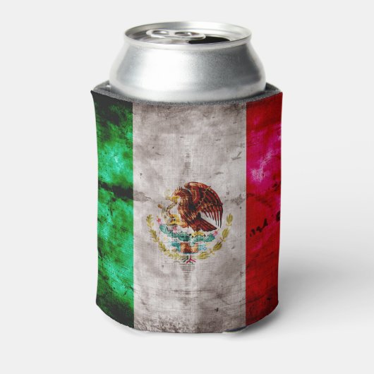 vlag van Mexico Blikjeskoeler (Blikje Achterkant)