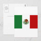Vlag van Mexico Briefkaart (Voorkant / Achterkant)