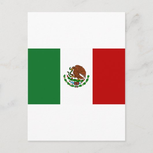 Vlag van Mexico Briefkaart (Voorkant)