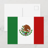 Vlag van Mexico Briefkaart (Voorkant / Achterkant)