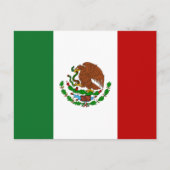 Vlag van Mexico Briefkaart (Voorkant)